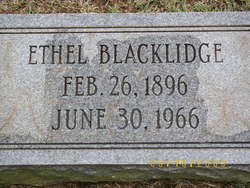 Ethel <I>Ezzell</I> Blacklidge 