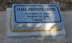 Clara Josephine <I>Slaughter</I> Griner 