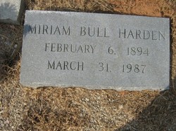 Miriam Wannamaker <I>Bull</I> Harden 