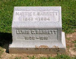 Martha Ellen “Mattie” <I>Richards</I> Barrett 