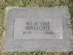 Hettie Guendolyn <I>Cole</I> Applegate 