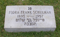 Flora Reed <I>Frank</I> Schulman 