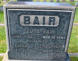 Emma Catherine <I>Gerberich</I> Bair 