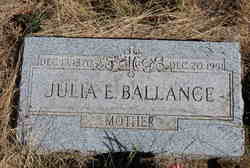 Julia Elizabeth <I>Dustin</I> Ballance 