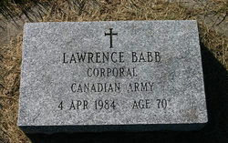 Corporal Lawrence Lennox Babb 
