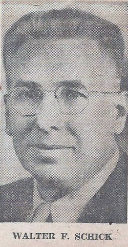 Walter Frank Schick 