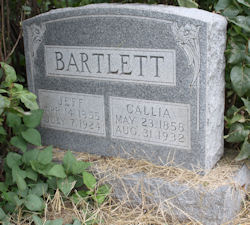 Callia Octavia “Callie” <I>Wimmer</I> Bartlett 