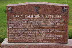 Early California Settlers Memorial 