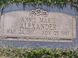 Annie Marie <I>Ford</I> Alexander 
