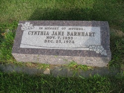Cynthia Jane <I>Brown</I> Barnhart 