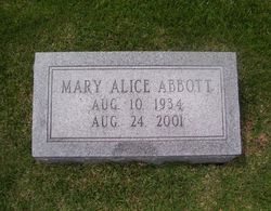 Mary Alice <I>Ashburn</I> Abbott 
