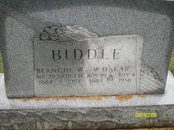 Blanche W <I>Miller</I> Biddle 