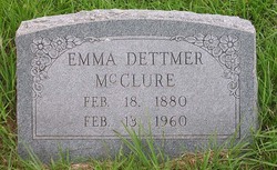 Emma <I>Dettmer</I> McClure 