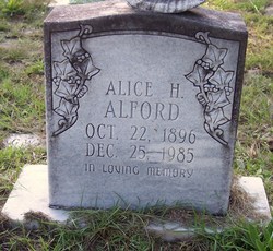 Alice Mae <I>Hines</I> Alford 