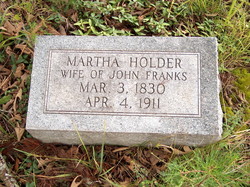 Martha A <I>Holder</I> Franks Teeters 