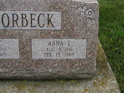 Anna L <I>Schemel</I> Forbeck 