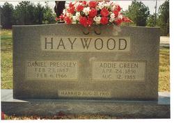 Addie <I>Greene</I> Haywood 