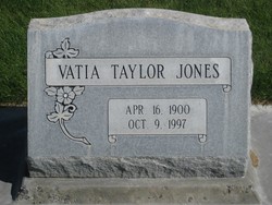 Vatia <I>Taylor</I> Jones 