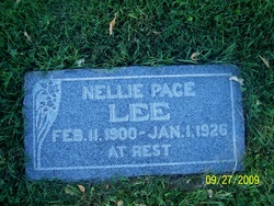 Nellie Amelia <I>Pace</I> Lee 