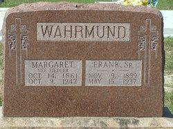 Margarethe “Margaret” <I>Fiedler</I> Wahrmund 