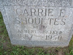Carrie Emma <I>Shoultes</I> Betker 