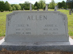 Annice Eliza “Annie” <I>Hunter</I> Allen 
