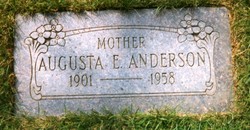 Augusta E <I>Nelson</I> Anderson 