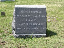 Mary Elizabeth <I>Barnett</I> Edwards 