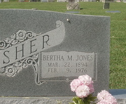 Bertha Madeline <I>Jones</I> Fisher 