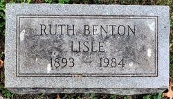 Ruth Cleveland <I>Benton</I> Lisle 