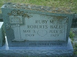 Ruby M. <I>Roberts</I> Ball 