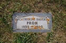 Catherine Elizabeth <I>Sauer</I> Prom 