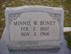 Minnie Bell <I>Wooten</I> Boney 