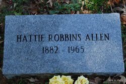 Mary Hattie <I>Robbins</I> Allen 