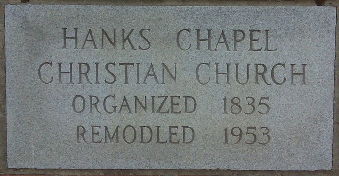 Hanks Chapel Christian Church Cemetery