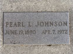 Pearl Leona <I>Horton</I> Johnson 