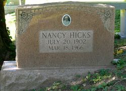 Nancy <I>Hughes</I> Hicks 