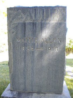 Mattie <I>Case</I> Allen 