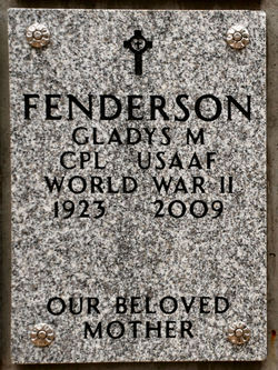Gladys Marie “Ady” <I>Surick</I> Fenderson 