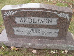 Anna Matilde <I>Carlson</I> Anderson 