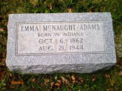 Emma Elizabeth <I>McNaught</I> Adams 