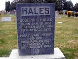 Mary Jane <I>Berry</I> Hales 