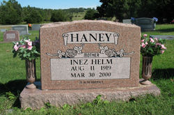 Inez <I>Helm</I> Haney 