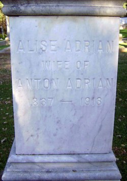 Alise “Eliza or Alice” <I>Pfeiffer</I> Adrian 