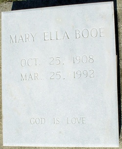 Mary Ella <I>Moore</I> Booe 