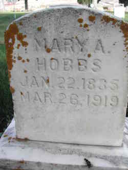 Mary Ann <I>Emms</I> Hobbs 