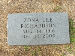Zona Lee <I>Avery</I> Richardson 
