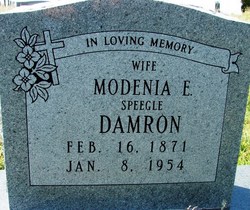 Modenia E “Maude” <I>Speegle</I> Damron 
