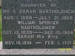 Sarah <I>Biggart</I> Bartholomew 