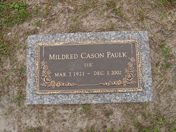 Mildred “Sis” <I>Cason</I> Paulk 